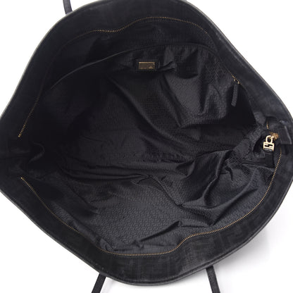 Fendi Zucca Spalmati Large Roll Tote Black 5 of 13