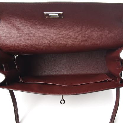 Hermes Epsom Kelly Sellier 32 Bordeaux 9 of 37