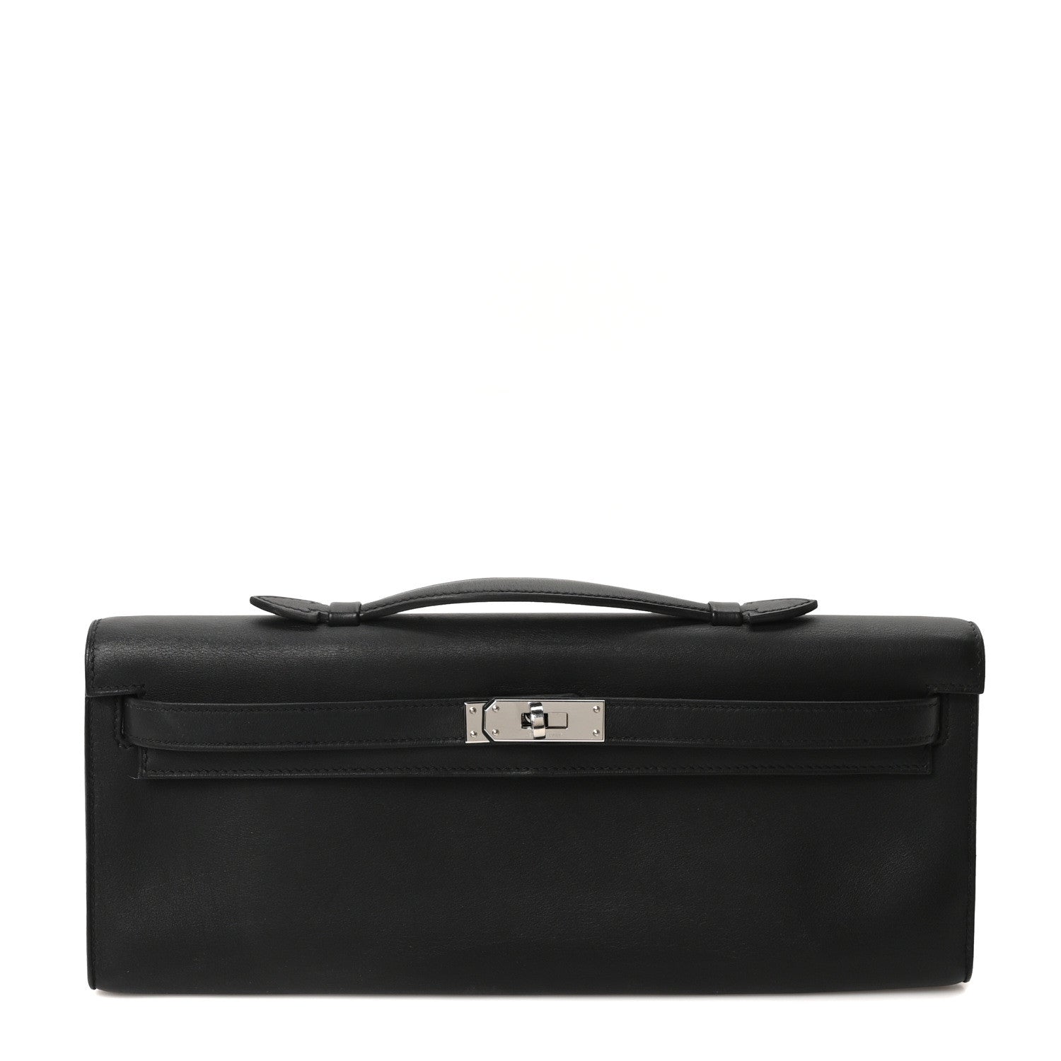 Hermes Swift Kelly Cut Clutch Pochette Black 1 of 9