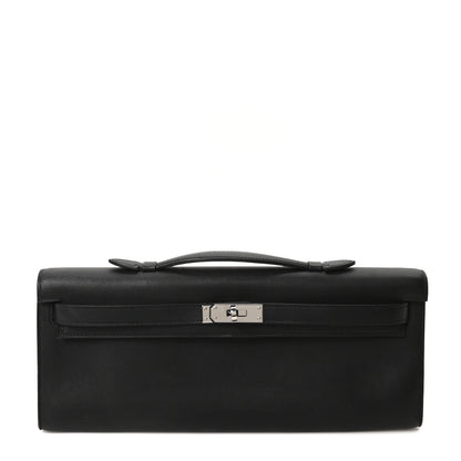 Hermes Swift Kelly Cut Clutch Pochette Black 1 of 9