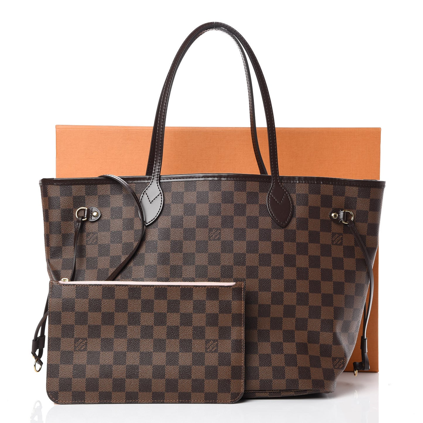 Damier Ebene Neo Neverfull MM Rose Ballerine