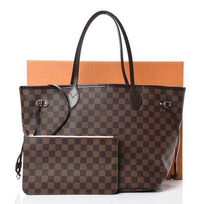 Louis Vuitton Damier Ebene Neo Neverfull MM Rose Ballerine 12 of 12