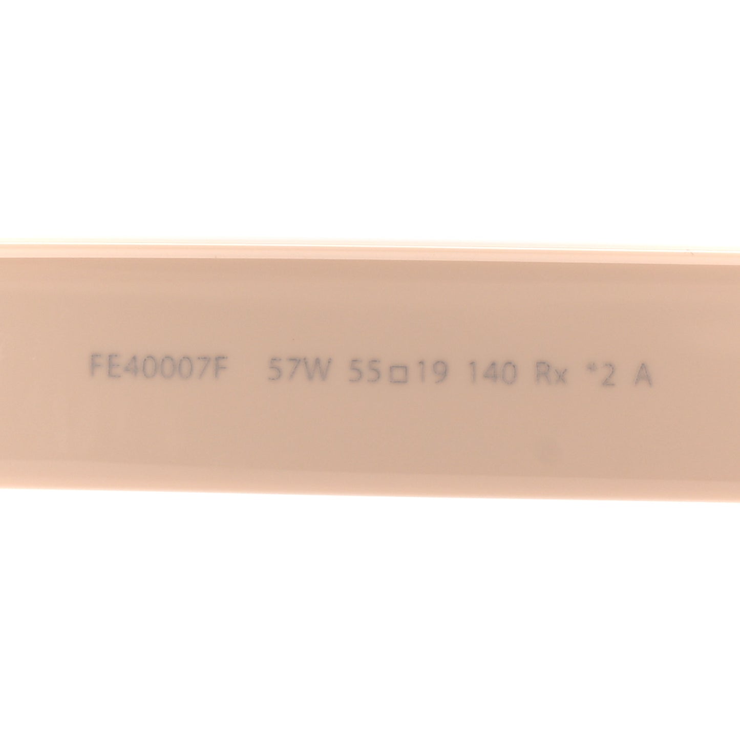 Acetate Square Sunglasses FE40007F Beige