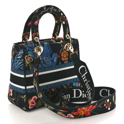 Christian Dior Canvas Embroidered Print Medium Lady D-Lite Multicolor 2 of 9