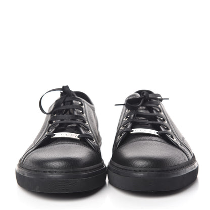 Gucci Nappa Mens Low Top Sneakers 10.5 Black 2 of 9