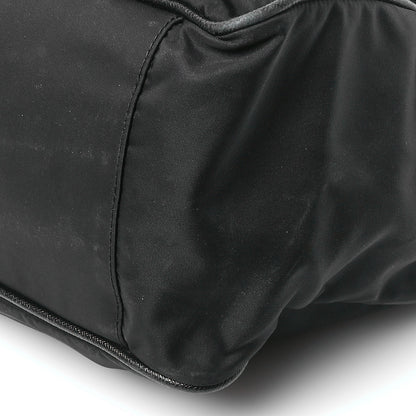 Prada Nylon Saffiano Front Pocket Tote Black 10 of 13