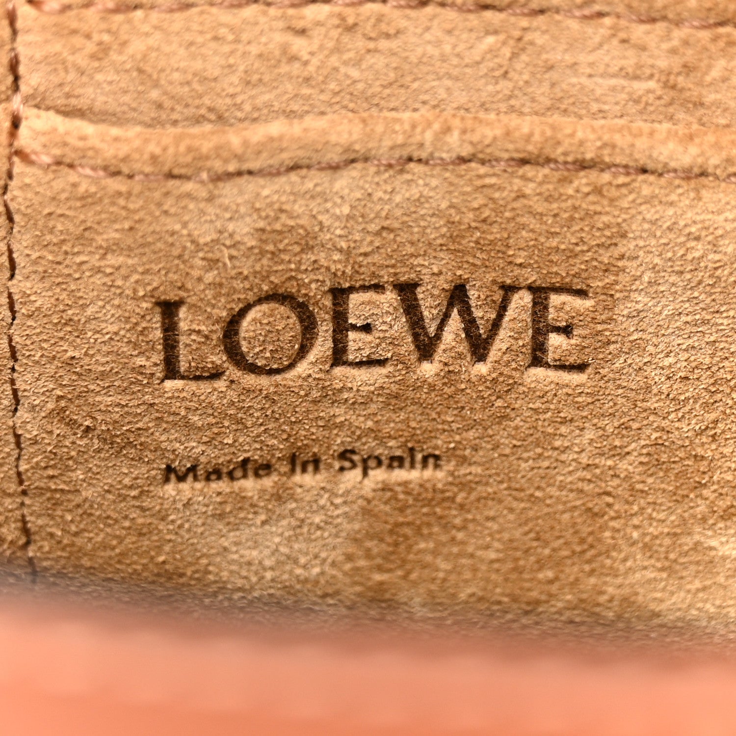 Loewe Calfskin Jacquard Mini Gate Dual Bag Tan 6 of 11