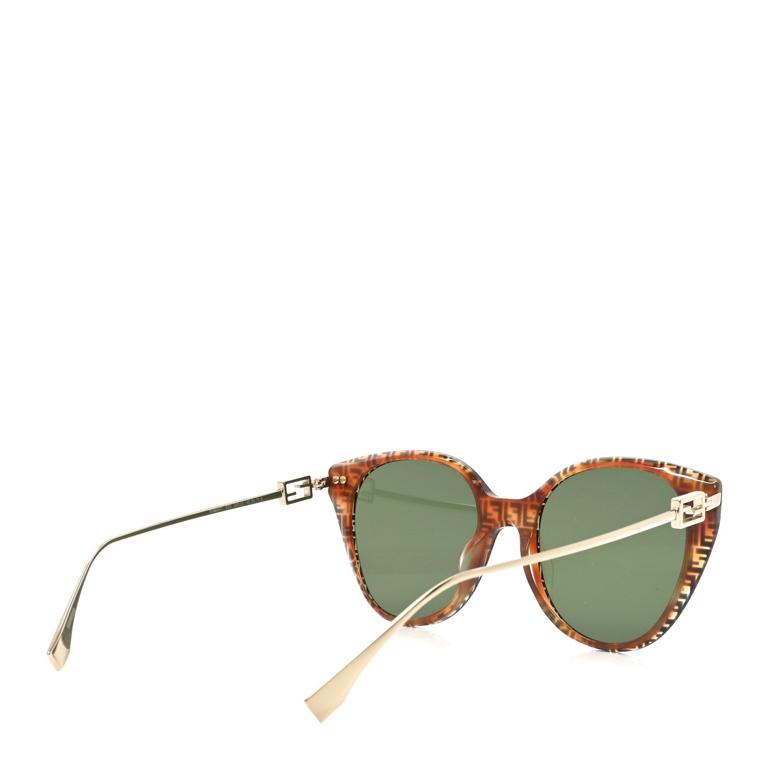 Fendi Metal Cat Eye Sunglasses FF400471 Gold Brown 4 of 7