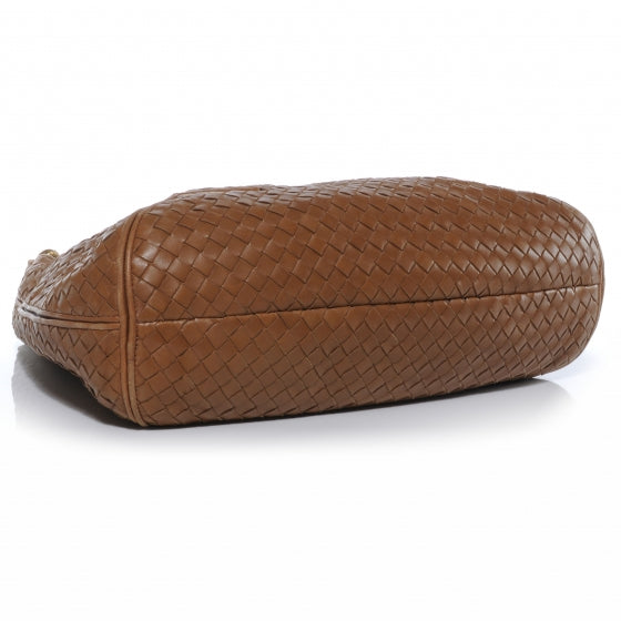 Nappa Intrecciato Ball Hobo Noce