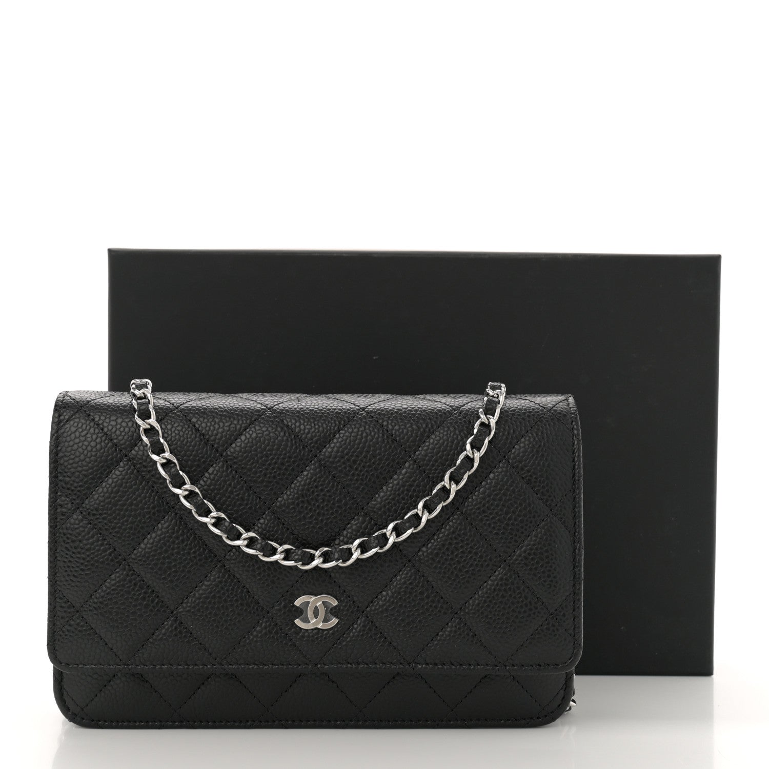 Chanel Caviar Quilted Wallet on Chain WOC Black 11 of 11