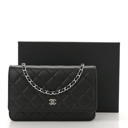 Chanel Caviar Quilted Wallet on Chain WOC Black 11 of 11