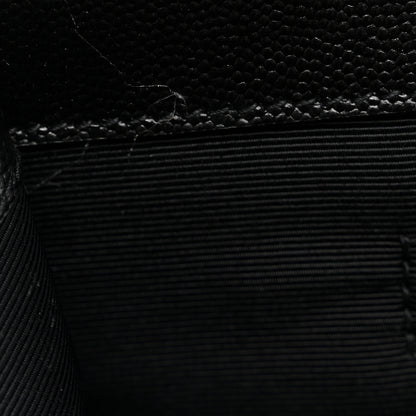 Saint Laurent Grain De Poudre Textured Mixed Matelasse Large Triquilt Monogram Satchel Black 8 of 11