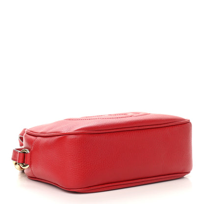 Gucci Pebbled Calfskin Small Soho Disco Bag Tabasco Red 4 of 9
