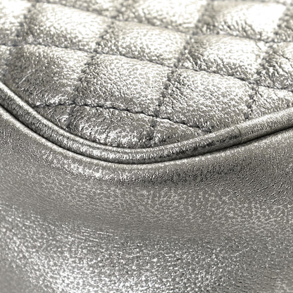 Gucci Laminated Nappa Web Trapuntata Mini GG Shoulder Bag Argento 10 of 12