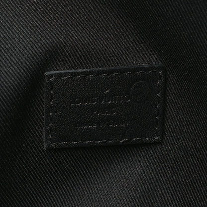 Louis Vuitton Calfskin Monogram Shadow Discovery Bumbag PM Black 6 of 9