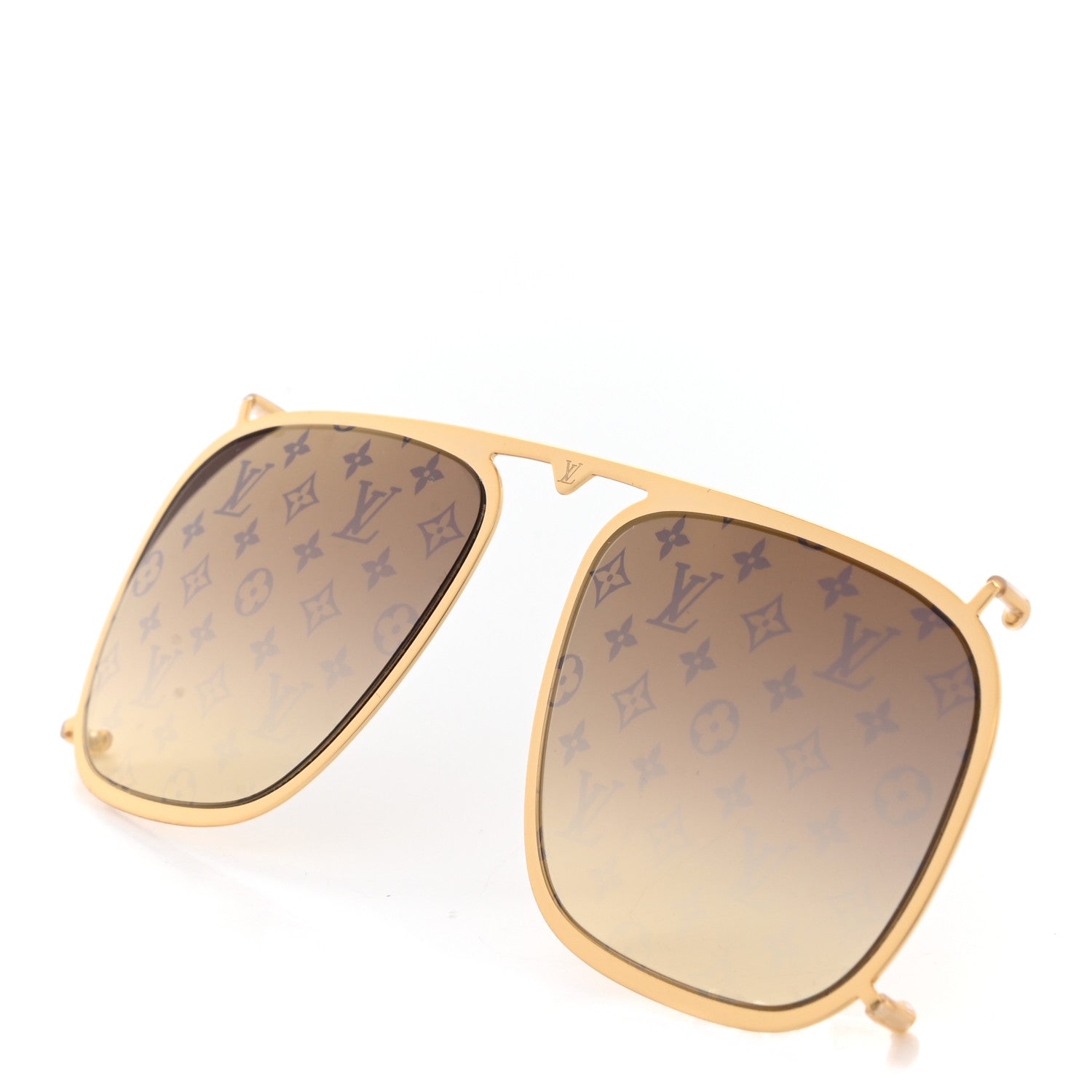 Louis Vuitton Monogram Satellite Clip-On Lenses Gold 3 of 5