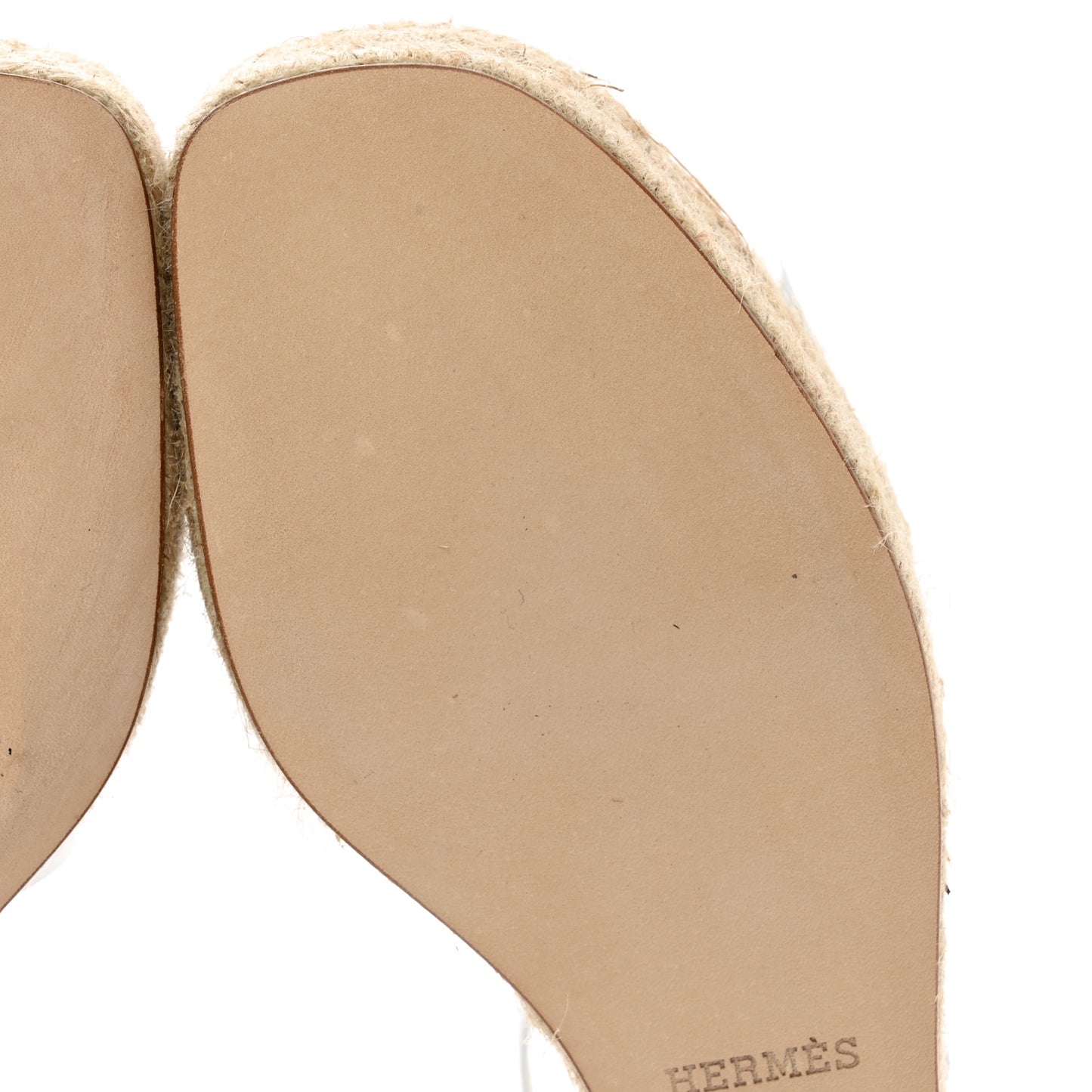 Goatskin Elda Espadrille Wedge Sandals White
