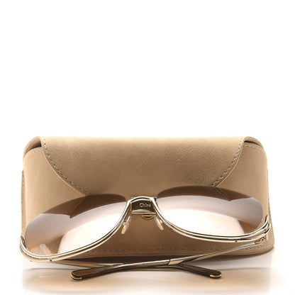 Chloe Oversized Round Milla Sunglasses CE125S Gold Havana 7 of 7