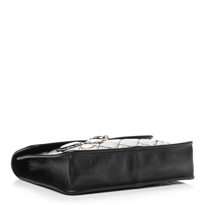 Chanel Aged Calfskin Charms Flap Bag Black 4 of 11