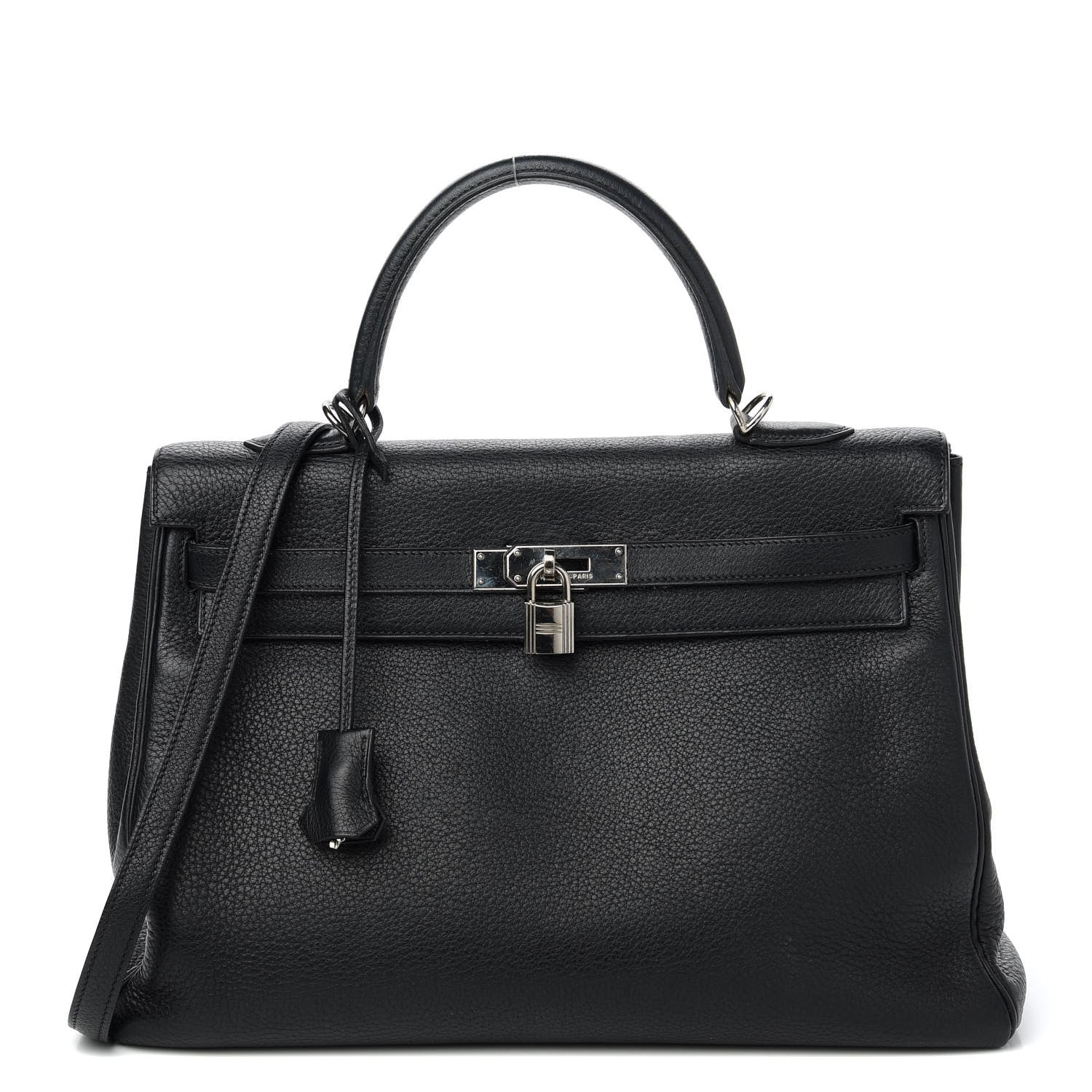 Hermes Taurillon Clemence Kelly Retourne 35 Black 1 of 12