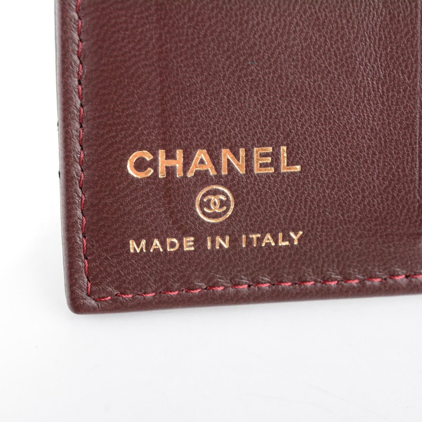Lambskin Quilted CC Card Holder Wallet Black