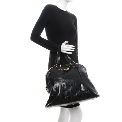 Saint Laurent Patent Oversized Muse Black 2 of 8