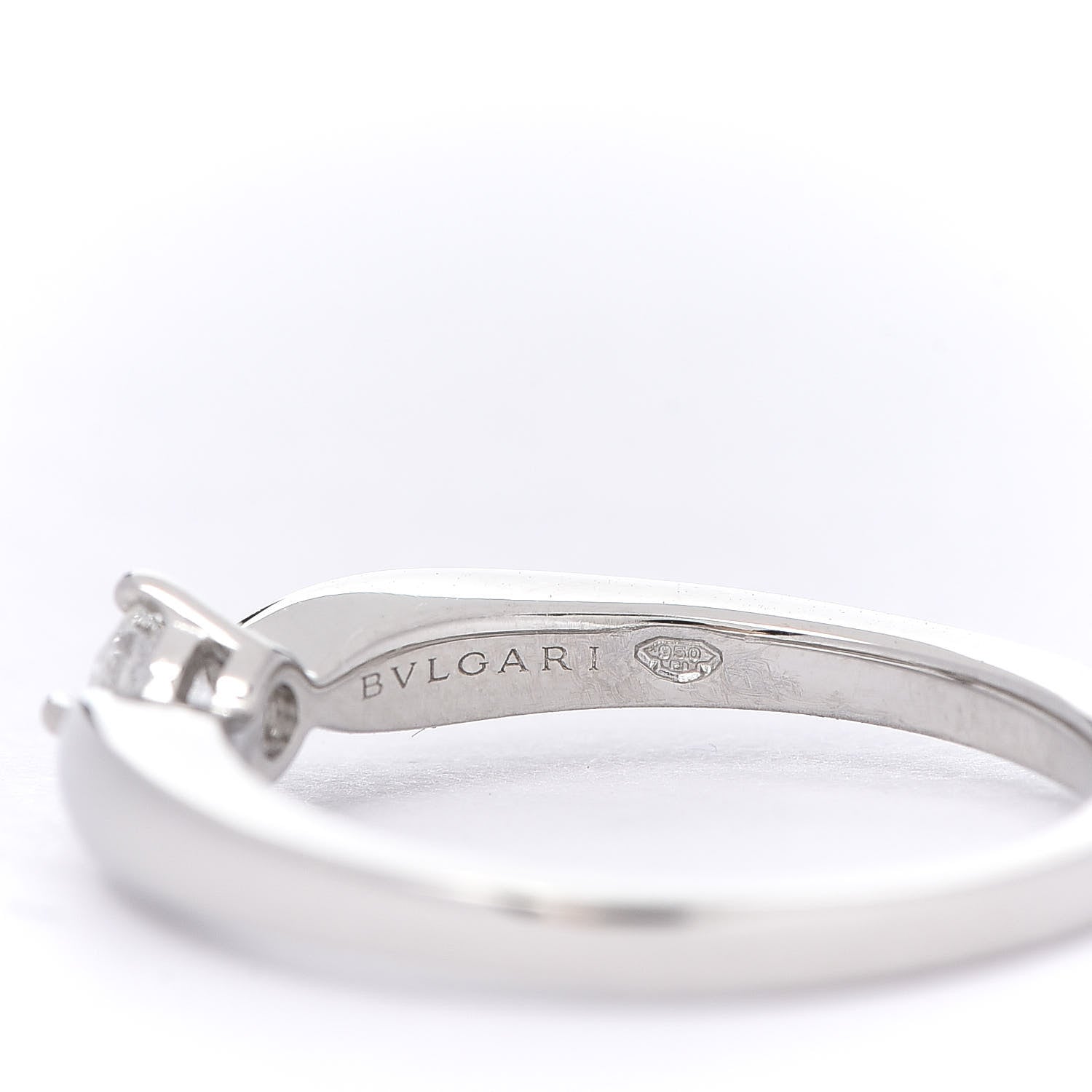 Bulgari Platinum Diamond .19ct Dedicata a Venezia Solitaire Engagement Ring 51 5.75 5 of 6