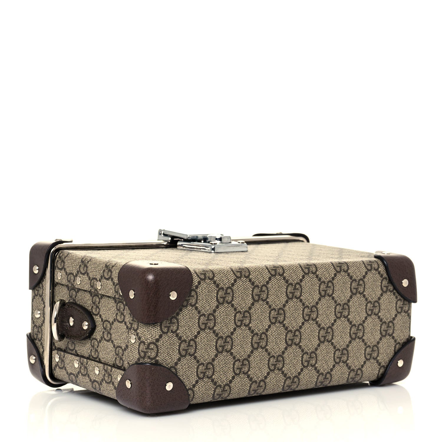 Gucci GG Supreme Monogram Globe-Trotter Beauty Case Brown 4 of 13