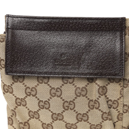 Gucci GG Monogram Web Double Pocket Belt Bag Dark Brown 10 of 10