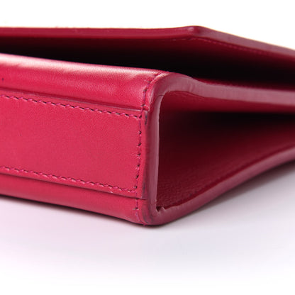 Saint Laurent Calfskin Classic Monogram Cassandre Clutch Fuchsia 9 of 12