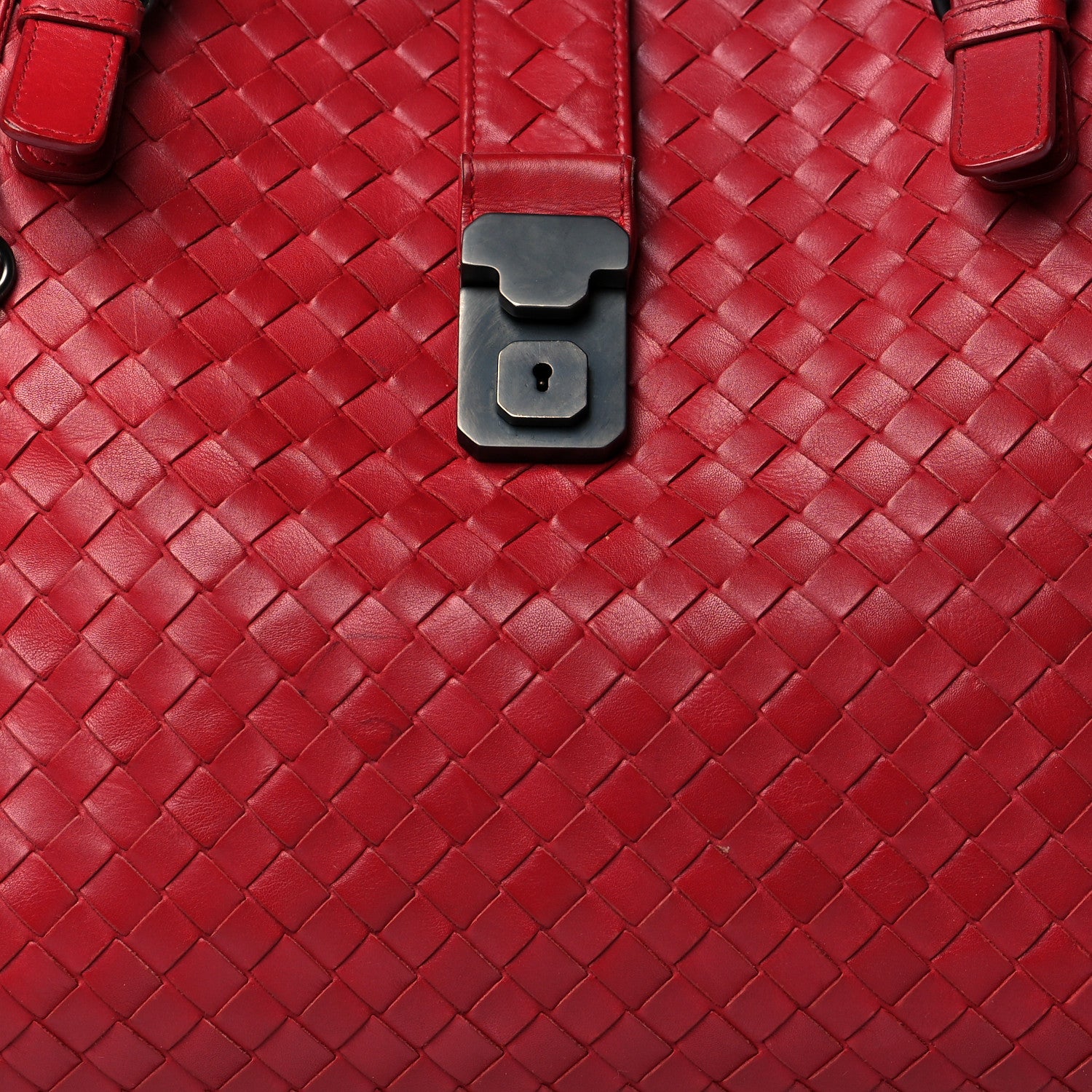 Bottega Veneta Nappa Intrecciato Medium Roma Tote Red 8 of 22