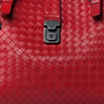 Bottega Veneta Nappa Intrecciato Medium Roma Tote Red 8 of 22