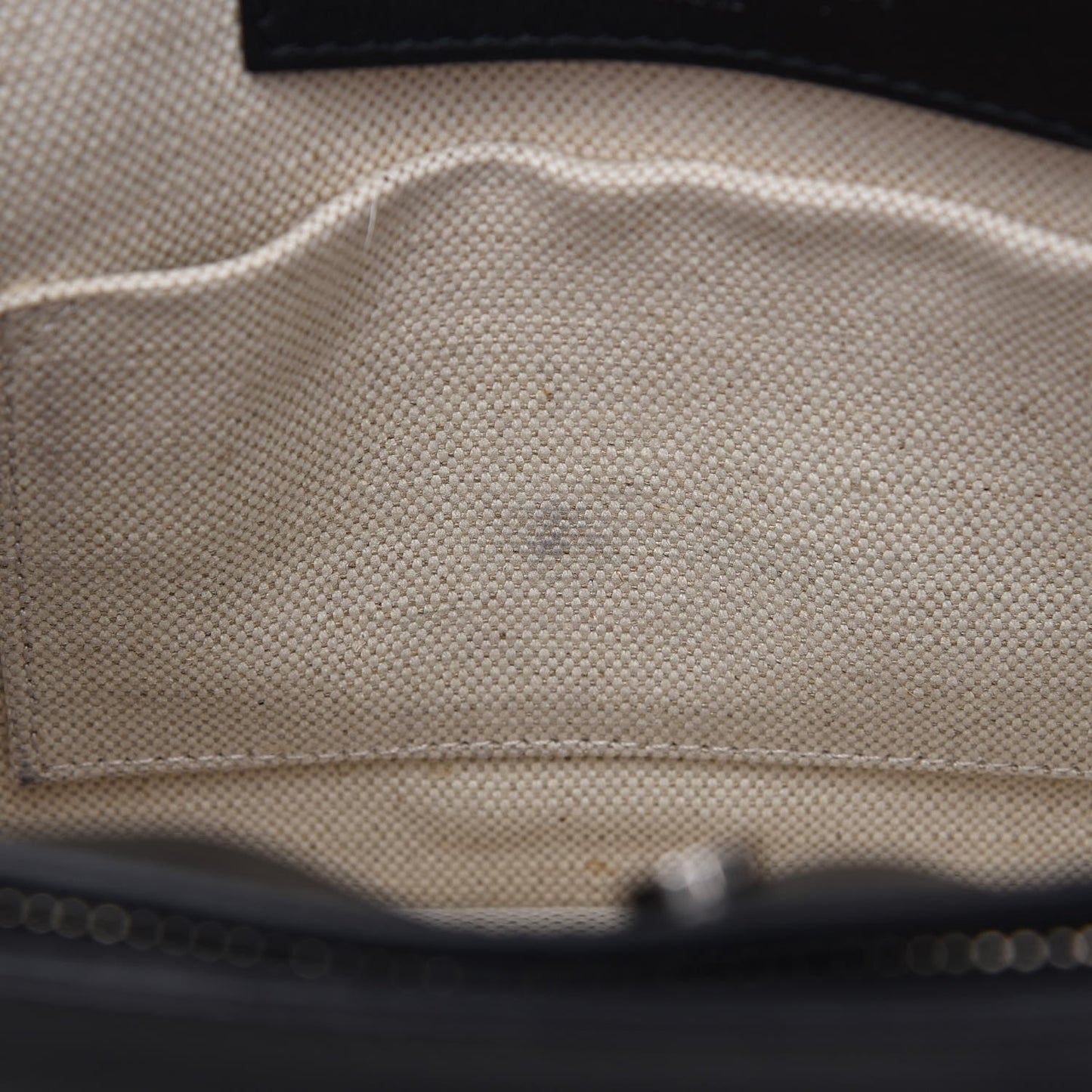 Cotton Canvas Pochette Crossbody Bag Black