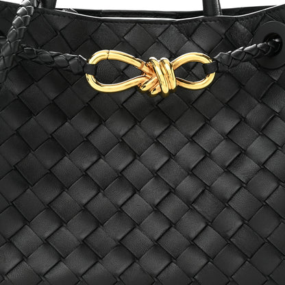 Bottega Veneta Nappa Intrecciato Small Andiamo Shoulder Bag Black 7 of 9
