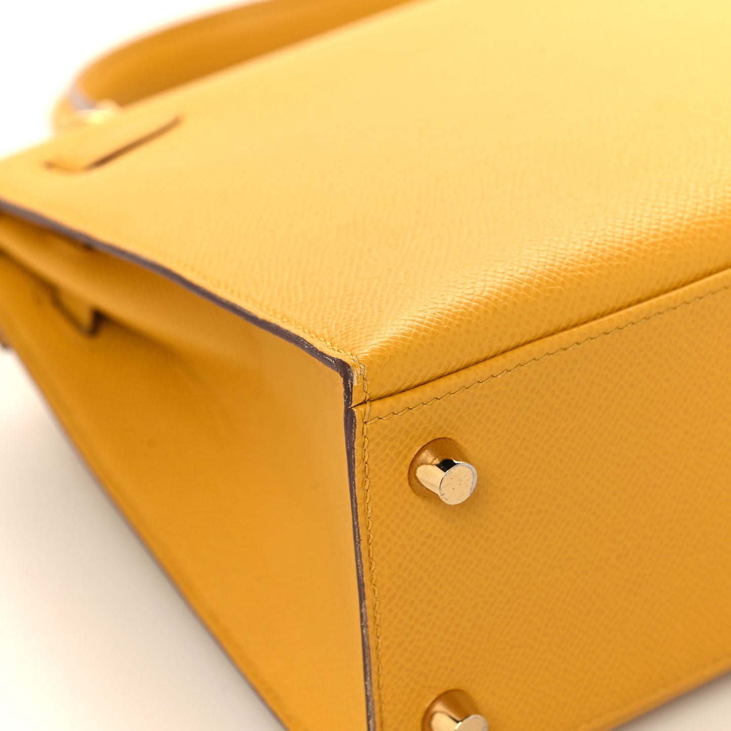 Epsom Kelly Sellier 25 Jaune Ambre