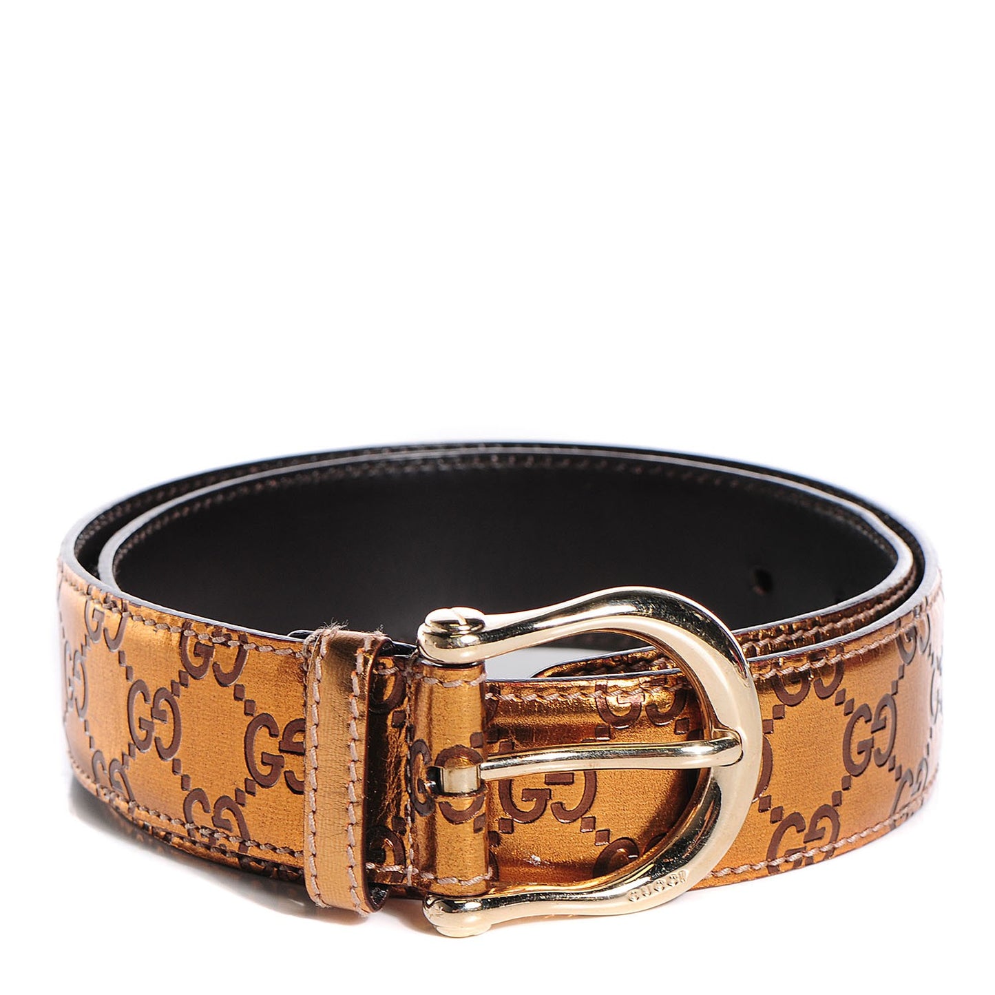Guccissima Belt 85 34 Bronze
