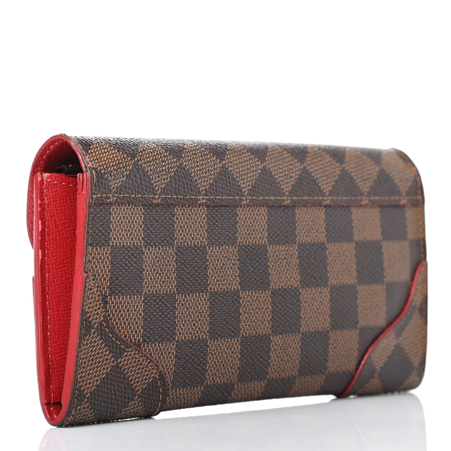 Damier Ebene Caissa Wallet Cherry