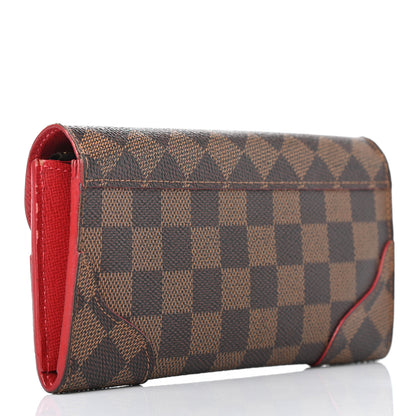 Louis Vuitton Damier Ebene Caissa Wallet Cherry 2 of 5