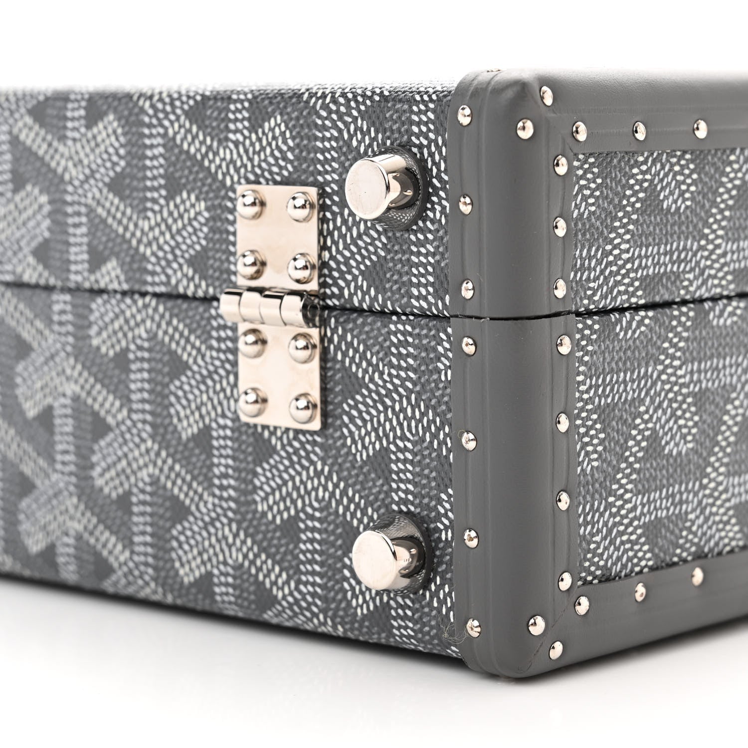 Goyard Goyardine Grand Hotel Trunk Bag Grey 10 of 10