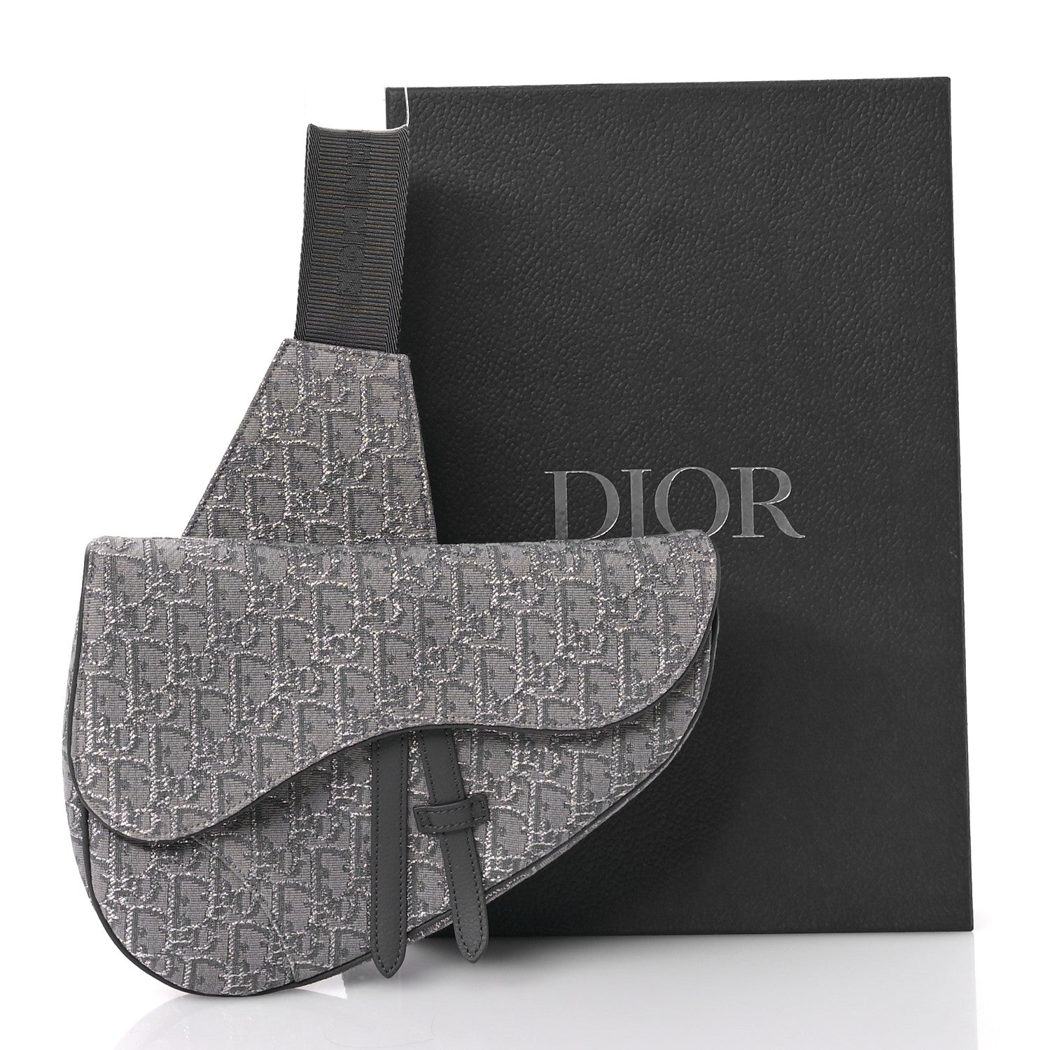 Christian Dior Oblique Mens Saddle Bag Grey 11 of 11