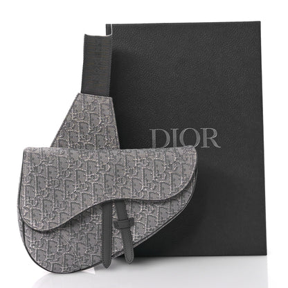 Christian Dior Oblique Mens Saddle Bag Grey 11 of 11