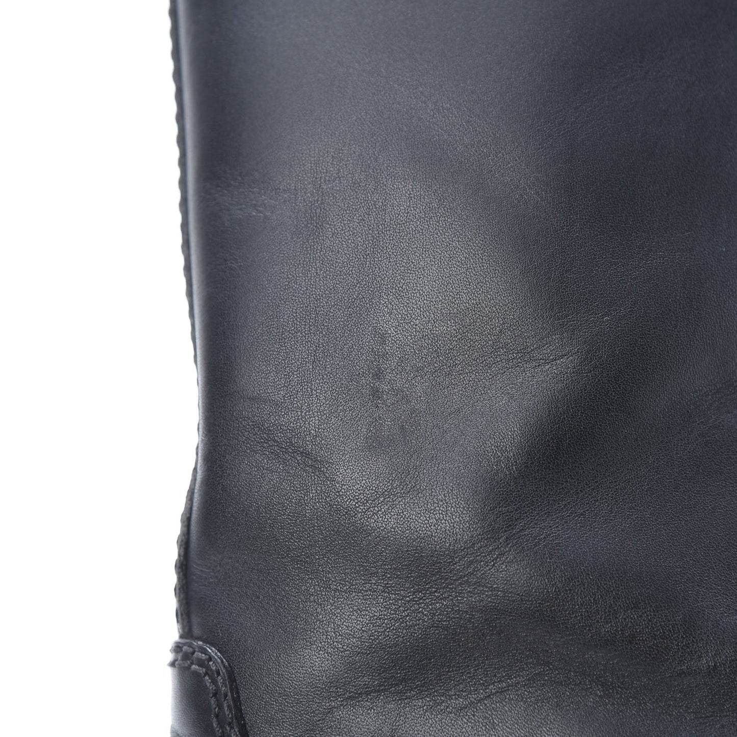 Calfskin Knee High Boots 39 Black
