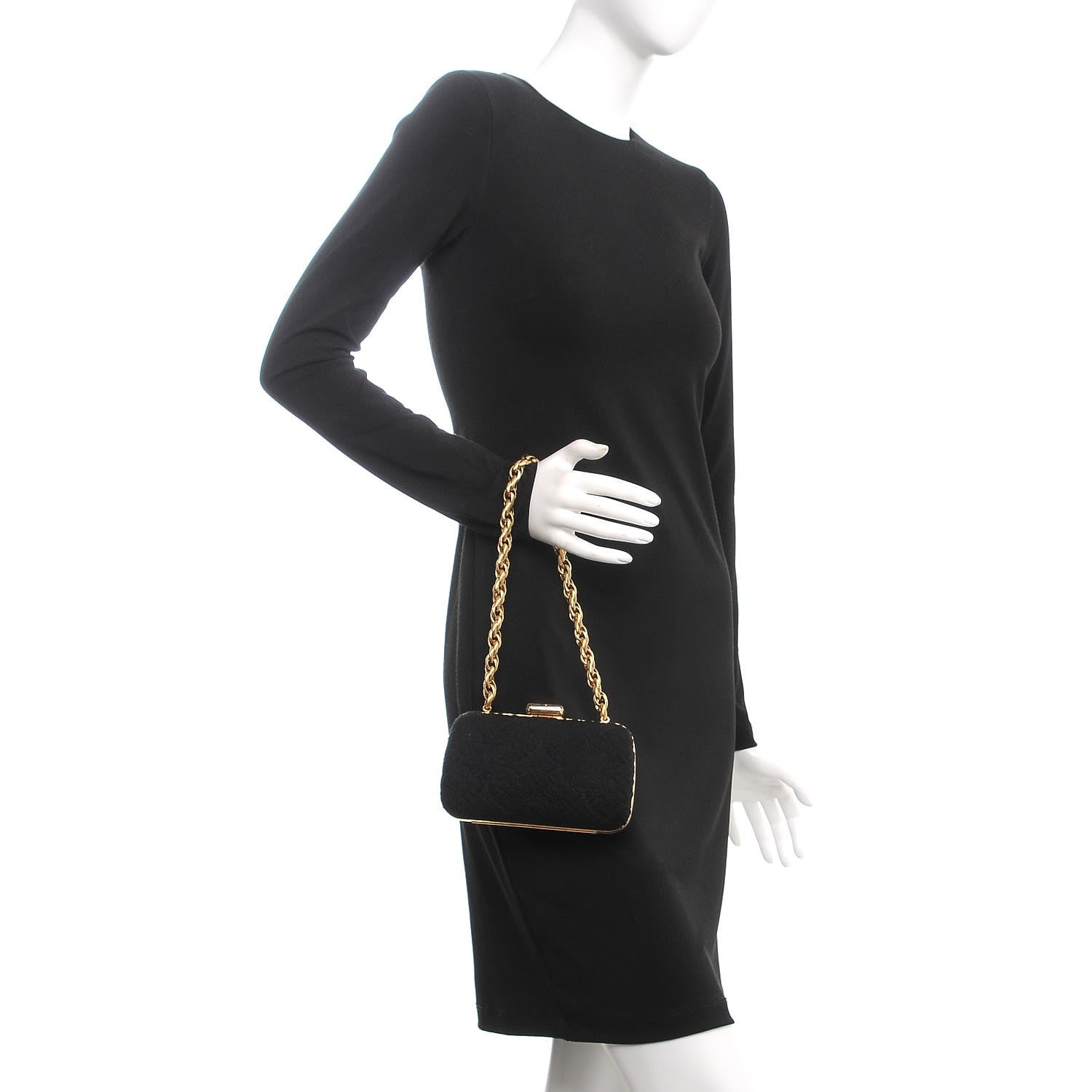 Louis Vuitton Jersey Monogram Motard Minaudiere Clutch Black 2 of 9