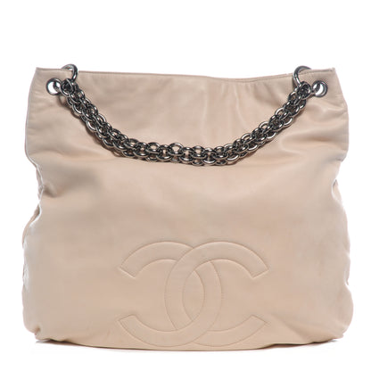Chanel Lambskin Soft and Chain Large Hobo Beige 1 of 8