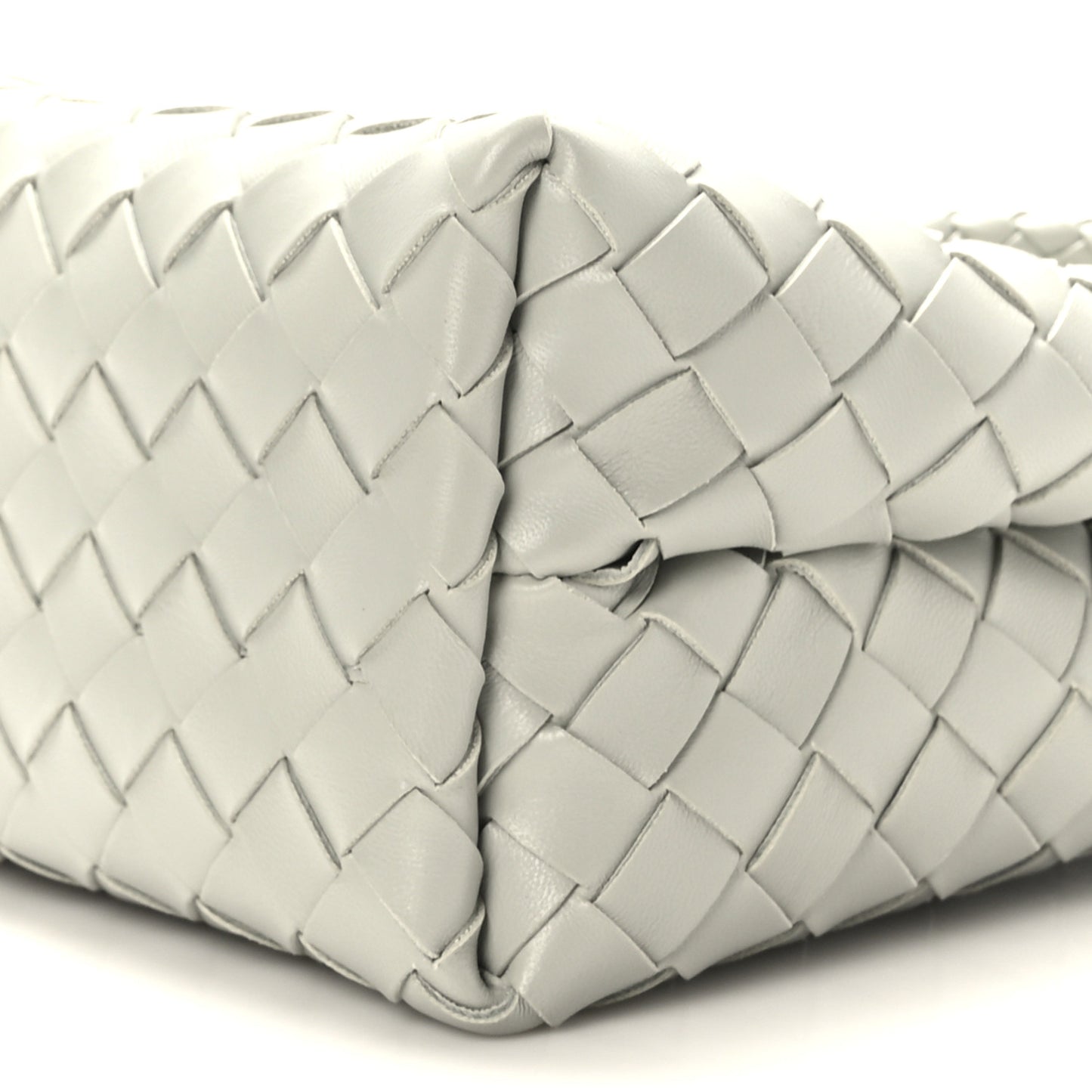 Nappa Intrecciato Small Andiamo Shoulder Bag Agate Grey