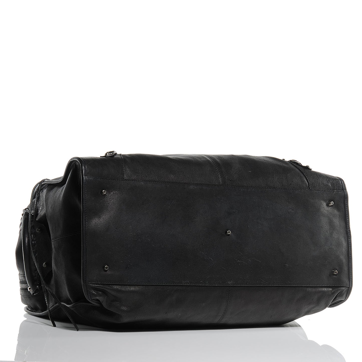 Wrinkled Lambskin Mens Arena Voyage Case Black