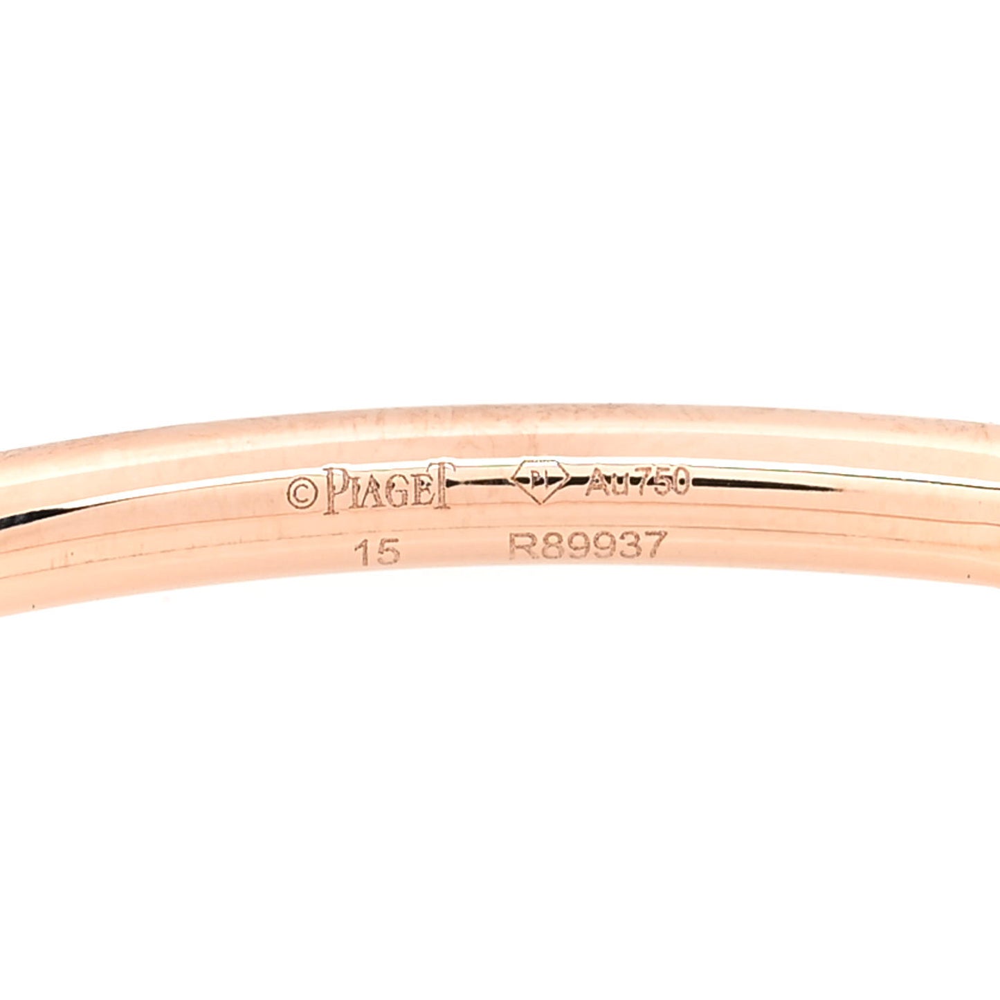 18K Rose Gold Possession Open Bangle Bracelet