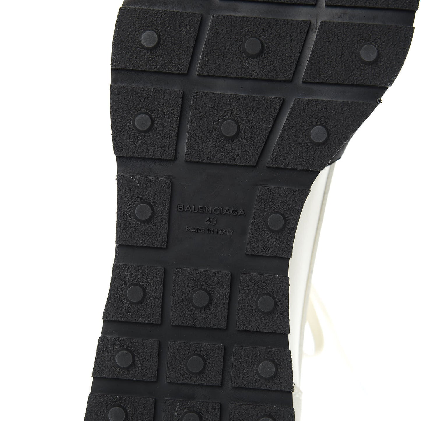 Calfskin Neoprene Mesh Suede Race Runner Sneakers 40 White Black