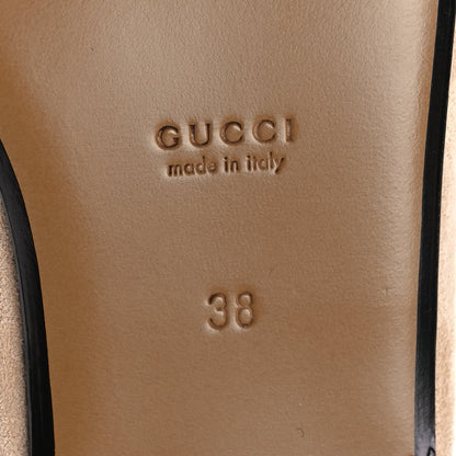 Gucci Suede Granada Kid Womens Princetown Slippers 38 Rose Dust 8 of 11