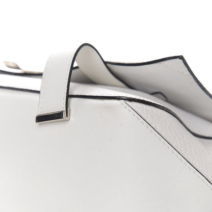 Proenza Schouler Pebbled Calfskin Double Sided PS Courier Bag White 12 of 12